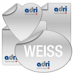 Vinyl Aufkleber Weißdruck